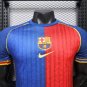 25 26 Barcelona Player Version Retro Red Blue Soccer