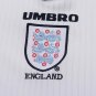 1998 England Home Long Sleeve Kids Retro Soccer  Size 16-28