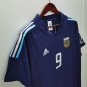 2002 Argentina Away Retro Batistuta Soccer