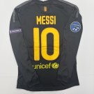 2011 12 Black Barcelona Away Retro  Messi #10 Long Sleeve Vintage Iconic