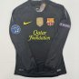2011 12 Black Barcelona Away Retro  Messi #10 Long Sleeve Vintage Iconic