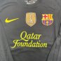 2011 12 Black Barcelona Away Retro  Messi #10 Long Sleeve Vintage Iconic