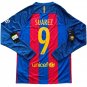 2016 17 Barcelona Home  #9 SUAREZ  Long Sleeve La Liga NEW