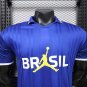 2026 Brazil Player Version Blue Polo
