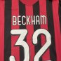 AC Milan 2009 10 Retro BECKHAM # 32 Soccer Home  - Men