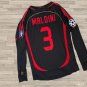 AC Milan Paolo Maldini Retro  2006 2007 Champions League #3 Long Sleeve