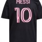 A Inter Miami CF Lionel Messi #10 Black T-