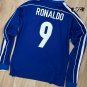 Brazil 1998 Away Blue Long Sleeve Retro Soccer  Ronaldo R9