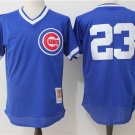 Chicago Cubs 23 Ryne Sandberg Baseball  Blue Retro net eye