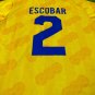 Colombia Camisa Amarilla de Replica de Futbol Retro, 1994 (Tallaje Americano)