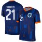 Jerdy Schouten 21 Netherlands National Team 2024 25 Away Men  - Navy