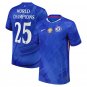 Player version With patch 2025 26 Chelsea Home Blue #25 (WORLD CHAMPIONS) Thailand Soccer