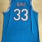 Retro Vintage Men's Basketball  Bird Indiana State  Stitched Blue