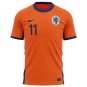 Steven Berghuis 11 Netherlands National Team 2024 Home Kits AOP T- - Orange