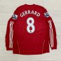 Steven Gerrard Liverpool 2010-2011 Home Long Sleeve Red Retro Soccer