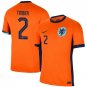 Wout Weghorst 9 Netherlands National Team 2024 Home Kits AOP T- - Orange