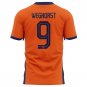 Wout Weghorst 9 Netherlands National Team 2024 Home Kits AOP T- - Orange