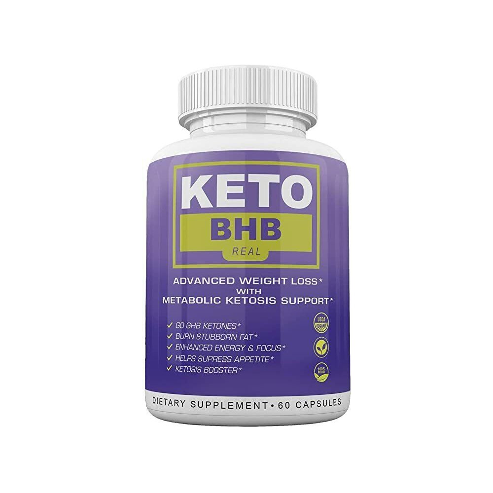 Keto BHB Real Advanced Weight Loss with Metabolic Ketosis Support 60 Capsules
