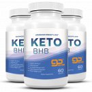 3 Pack Keto Diet Pills Fast Weight Loss Supplements Keto BHB Burn