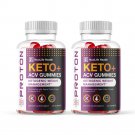 2 Pack Proton Keto + ACV Gummies for Aiding Weight Management and Fat Loss