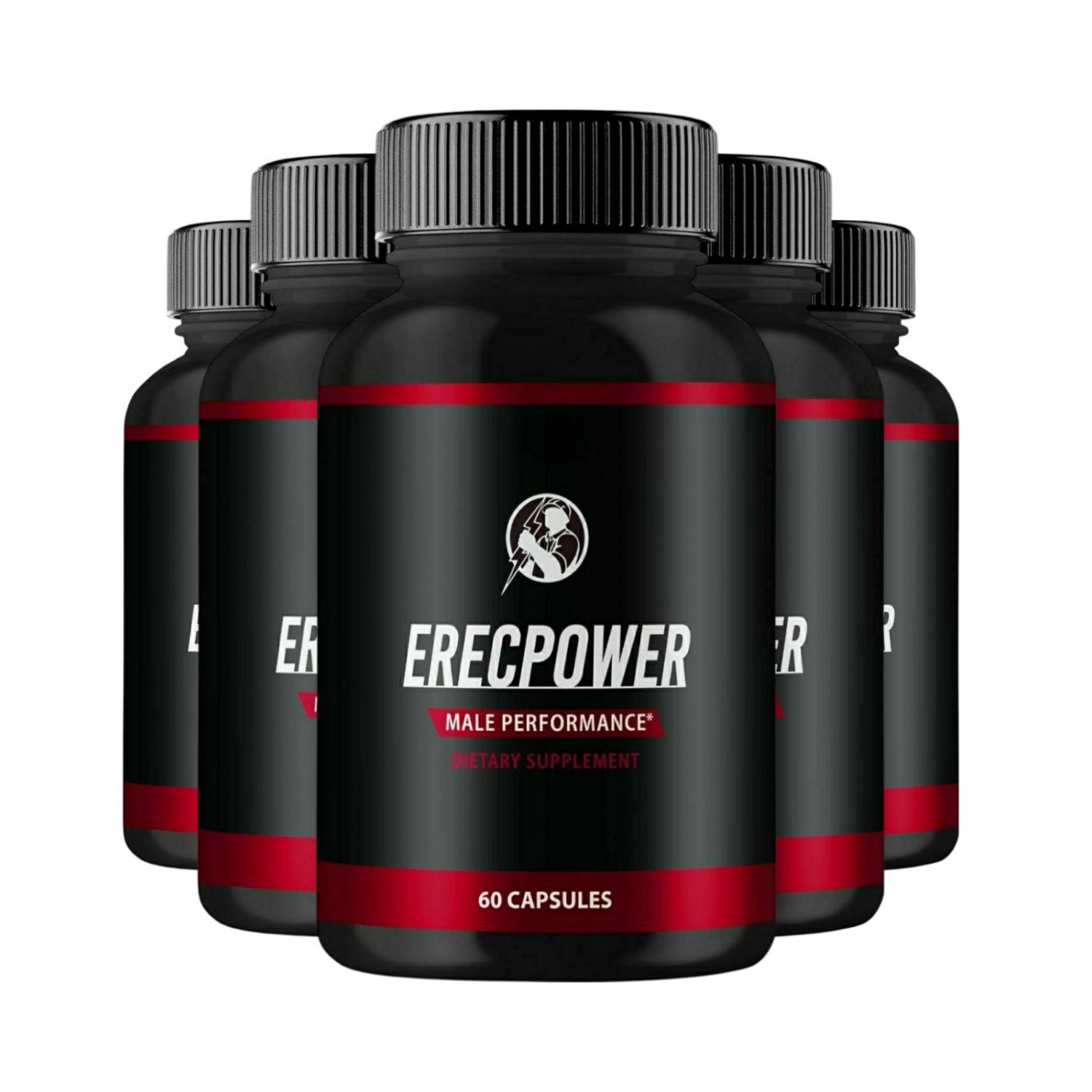 5 Pack ErecPower For Men Extra Strength Mens Supplement Erec Power - 300 Capsules