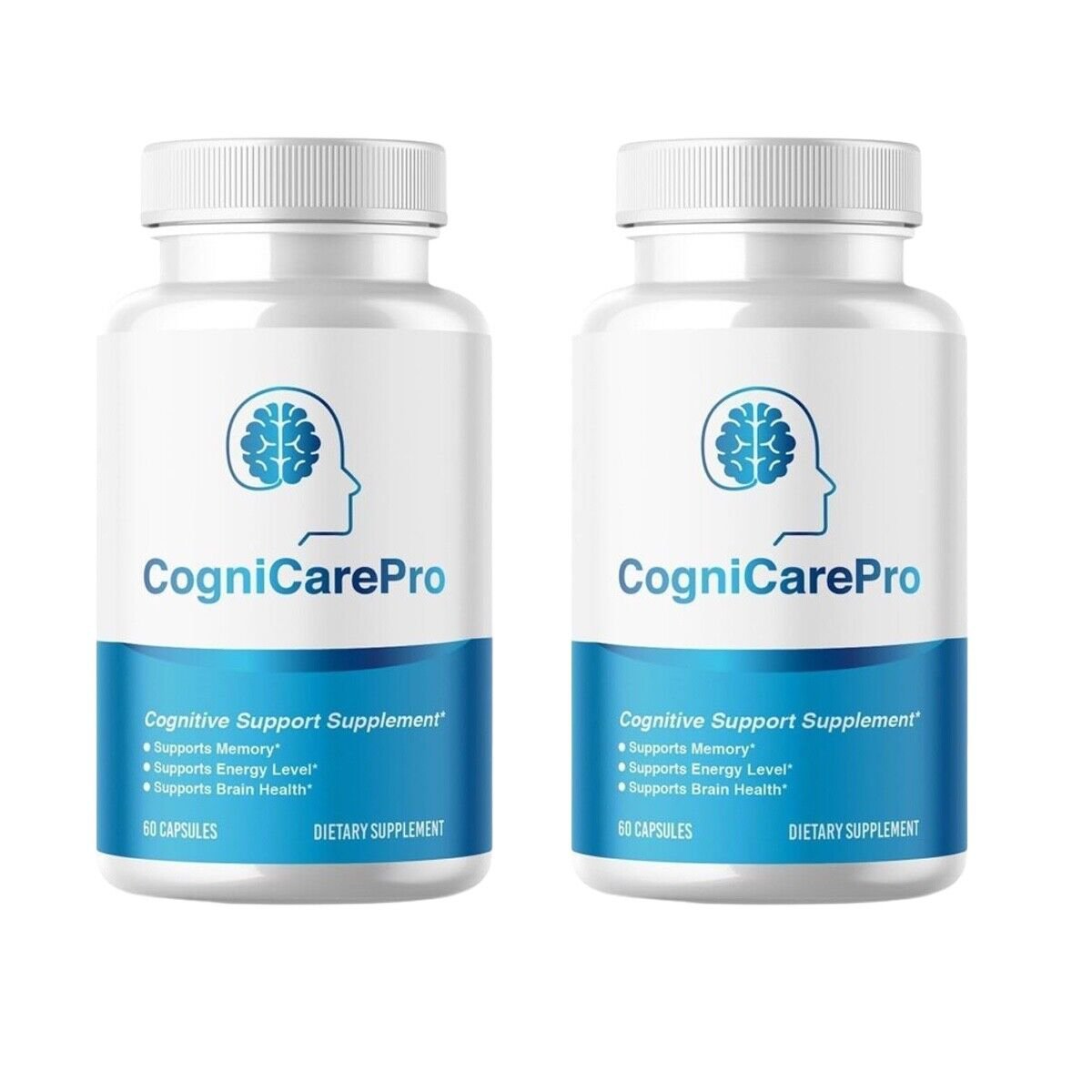 2 Pack CogniCare Pro Brain Booster Pills Supports Brain Fog - 120 Capsules