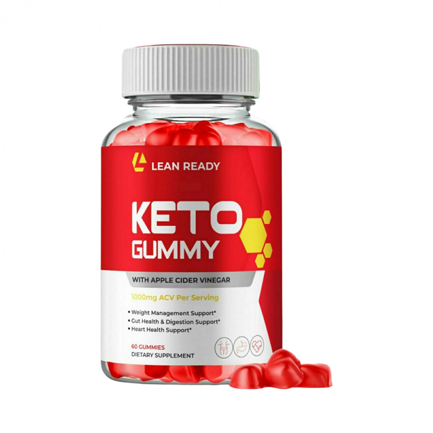 LeanReady Keto Gummies Lean Ready Weight Loss Supplement - 60 Gummies