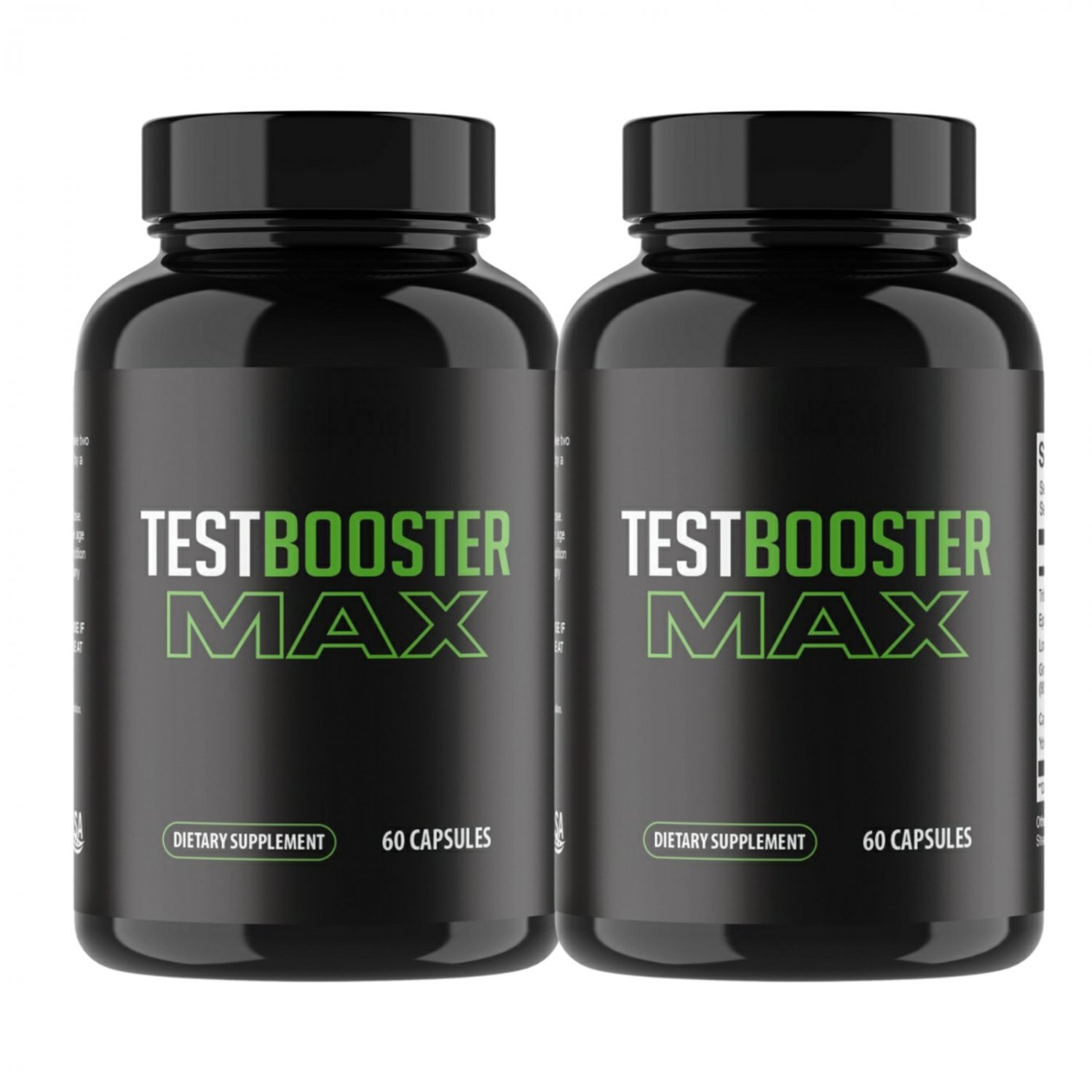 2 Pack Test Booster Max Build Muscle And Lose Weight For Men - 120 Capsules