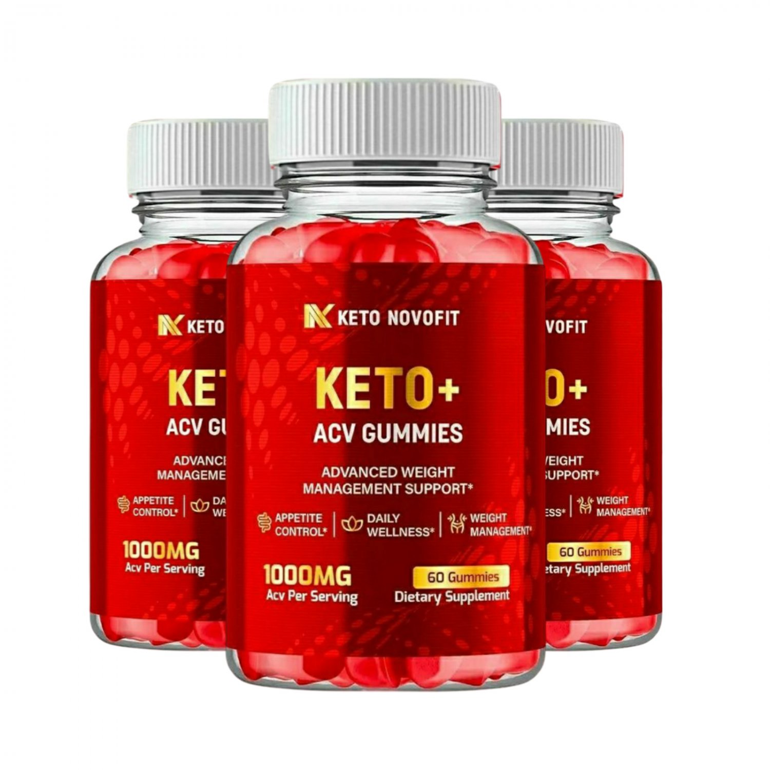 3 Pack Keto Novofit ACV Gummies Keto NovoFit Keto ACV Gummies - 180 Gummies