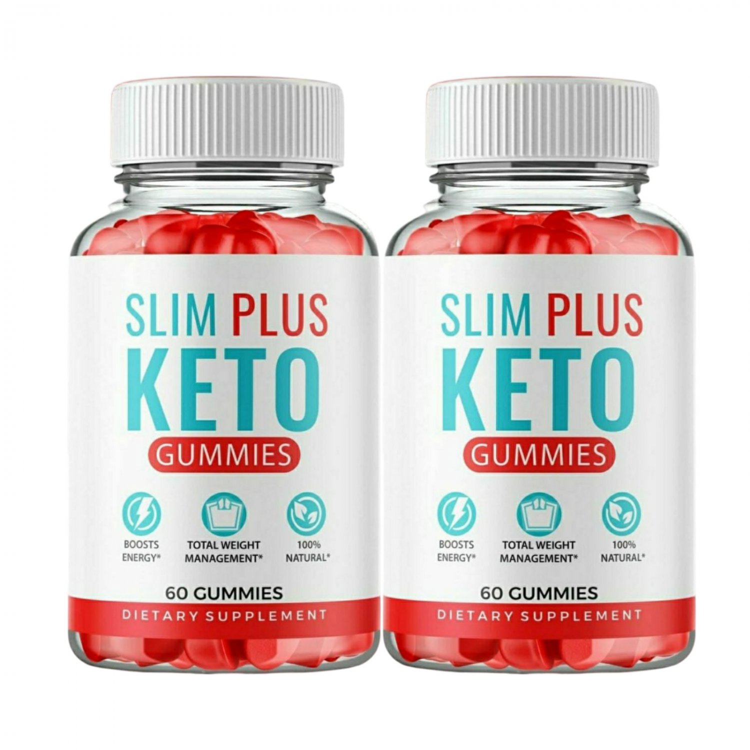 2 Pack Slim Plus Keto Gummies SlimPlus Keto ACV Gummies - 120 Gummies