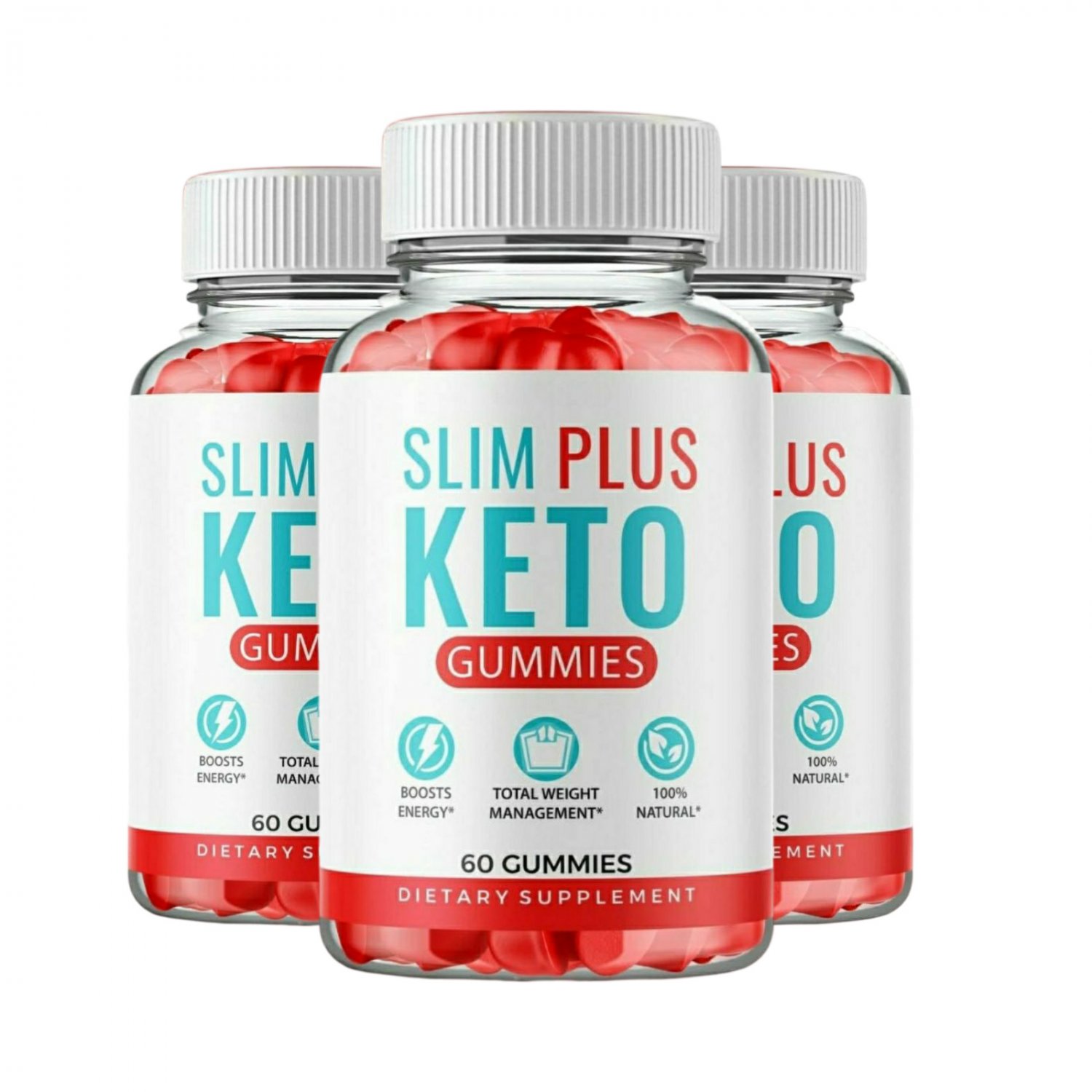 3 Pack Slim Plus Keto Gummies SlimPlus Keto ACV Gummies - 180 Gummies