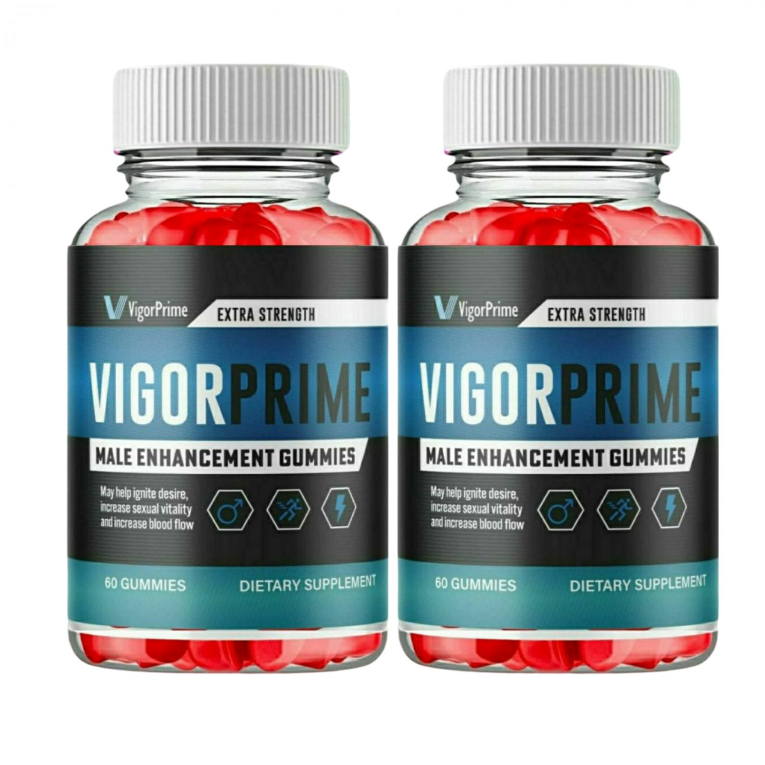 2 Pack Vigor Prime Gummies - VigorPrime Gummies For Men - 120 Gummies
