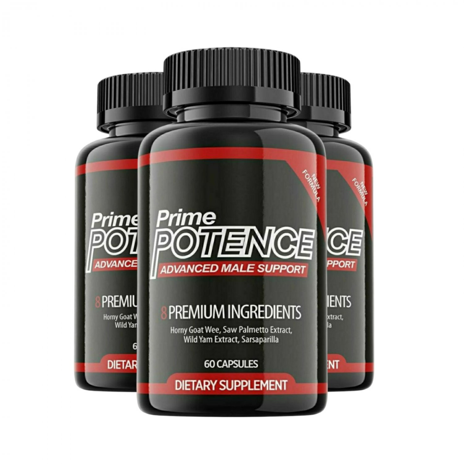 3 Pack Prime Potence Advanced Male Support Supplement - 180 Capsules