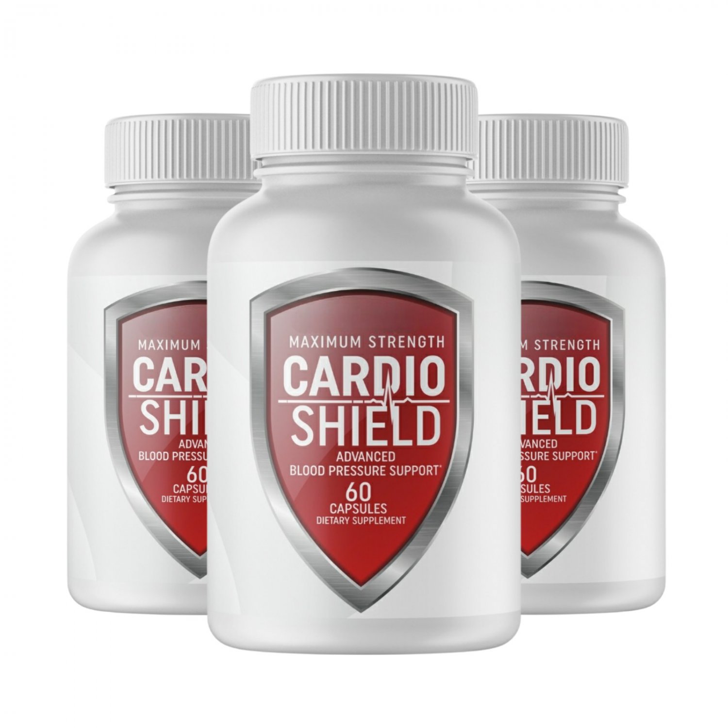 3 Pack Cardio Shield Maximum Strength Advanced Blood Support - 180 Capsules