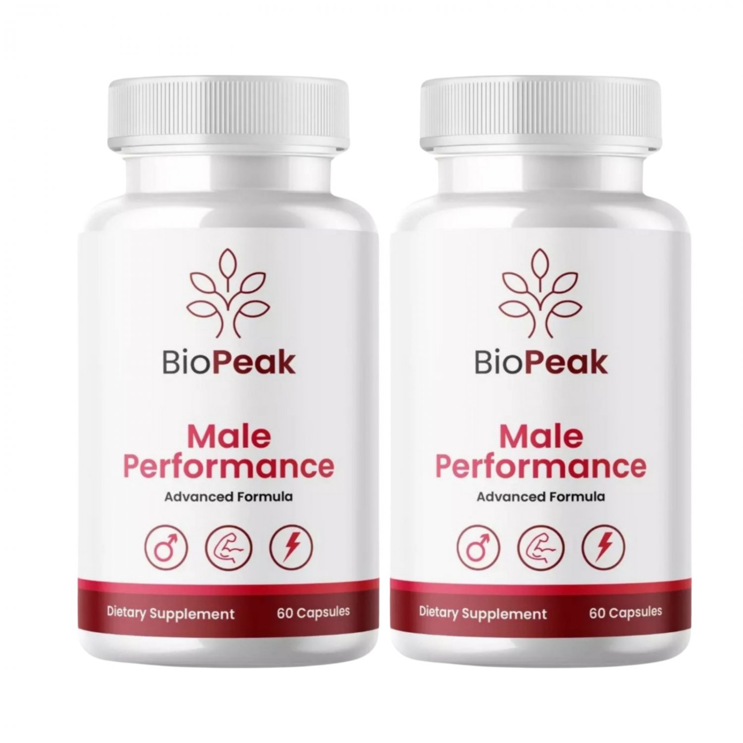 2 Pack Bio Peak Male Performance BioPeak Male Supplement - 120 Capsules
