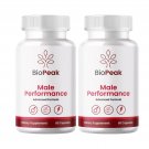 2 Pack Bio Peak Male Performance BioPeak Male Supplement - 120 Capsules
