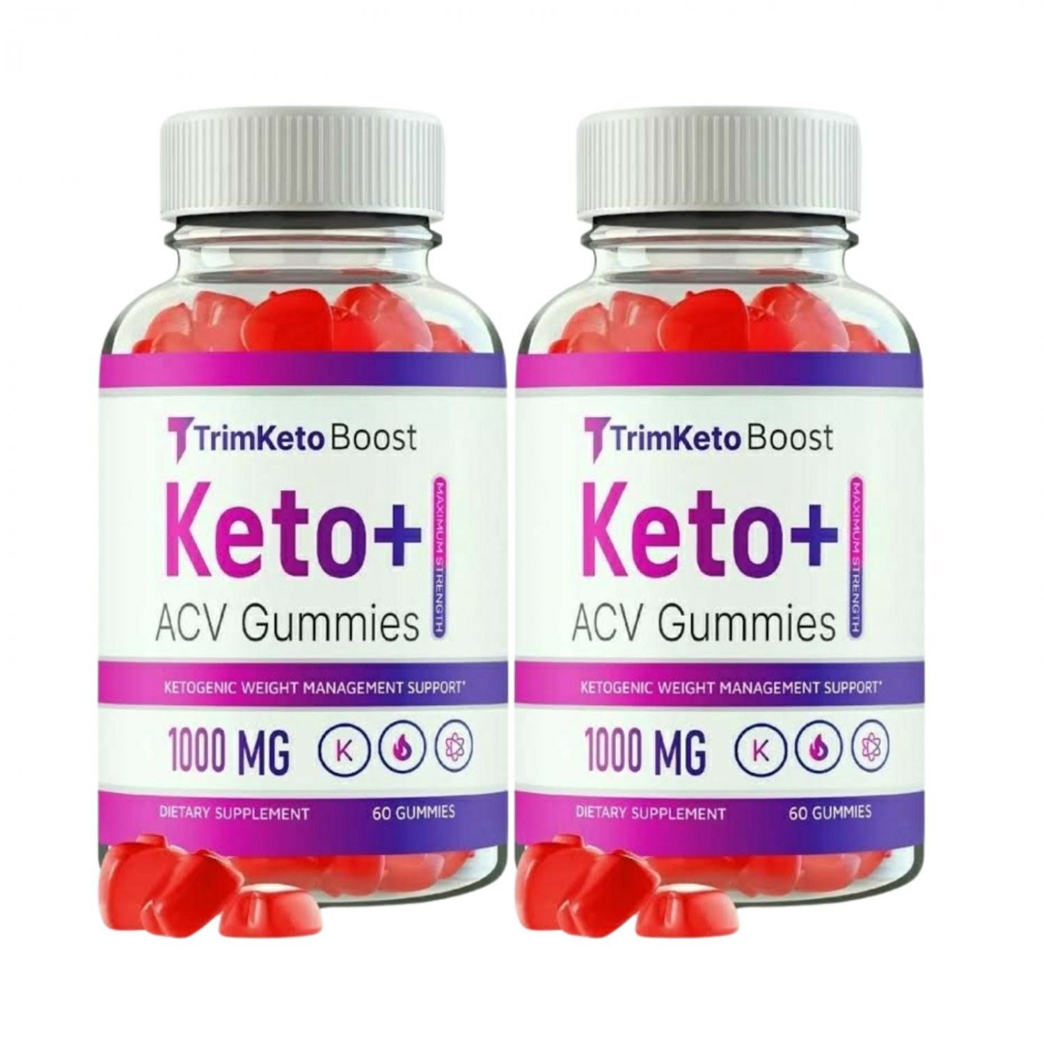 2 Pack Trim Keto Boost Gummies Weight Loss - 120 Gummies