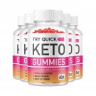 5 Pack Try Quick Keto Gummies - TryQuick Keto ACV Gummies - 300 Gummies