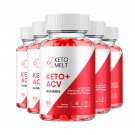 5 Pack Keto Melt Gummies - Keto Melt ACV Keto Gummies Weight Loss - 300 Gummies