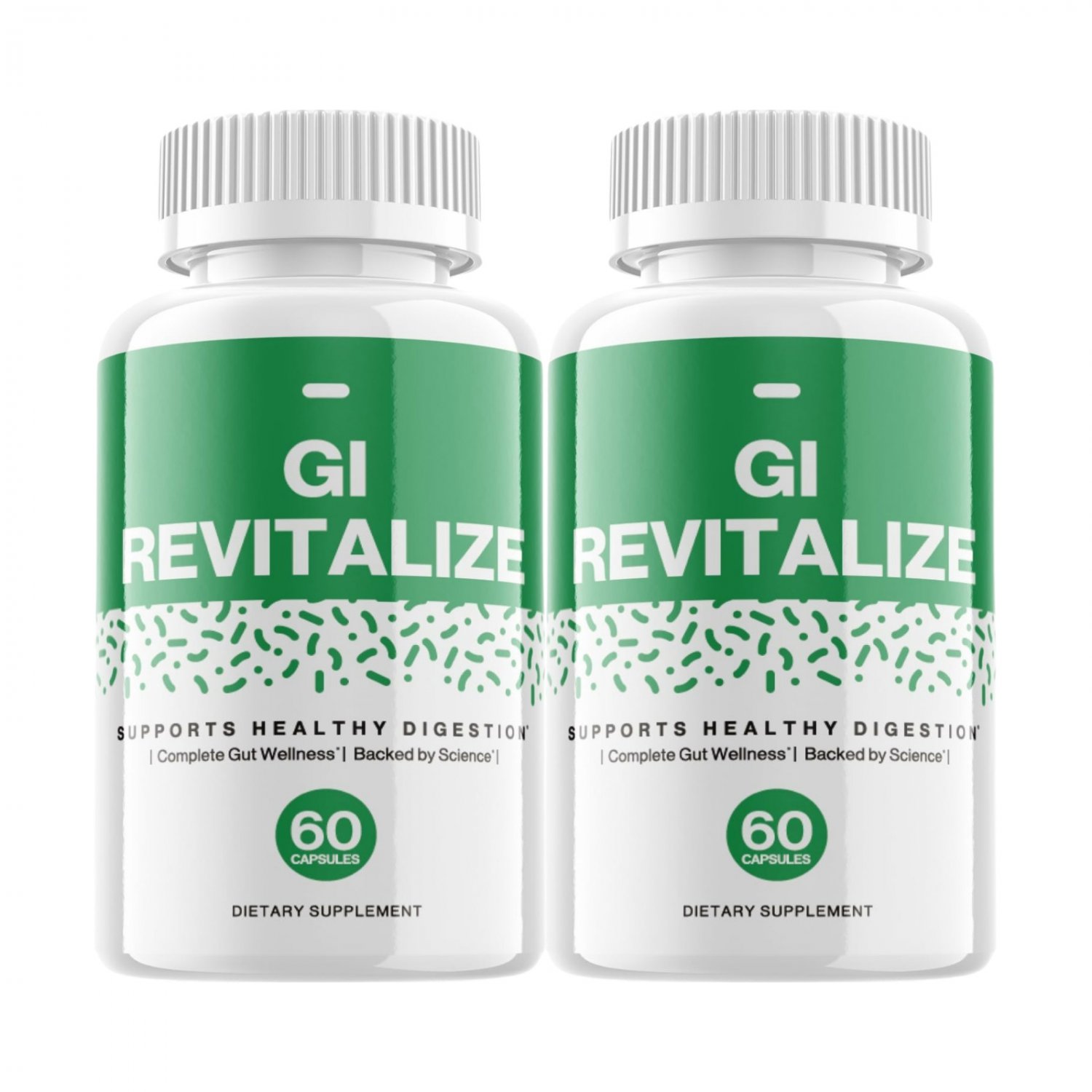 2 Pack GI Revitalize Supports Digestive Health Supplement - 120 Capsules