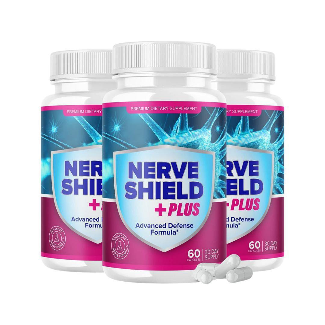 3 Pack Nerve Shield Plus Advanced Defense Formula - 180 Capsules