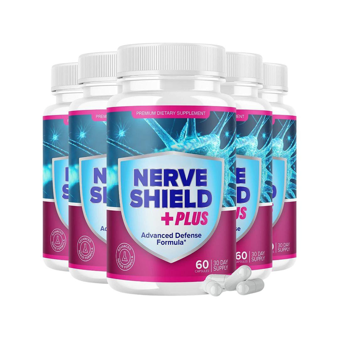 5 Pack Nerve Shield Plus Advanced Defense Formula - 300 Capsules