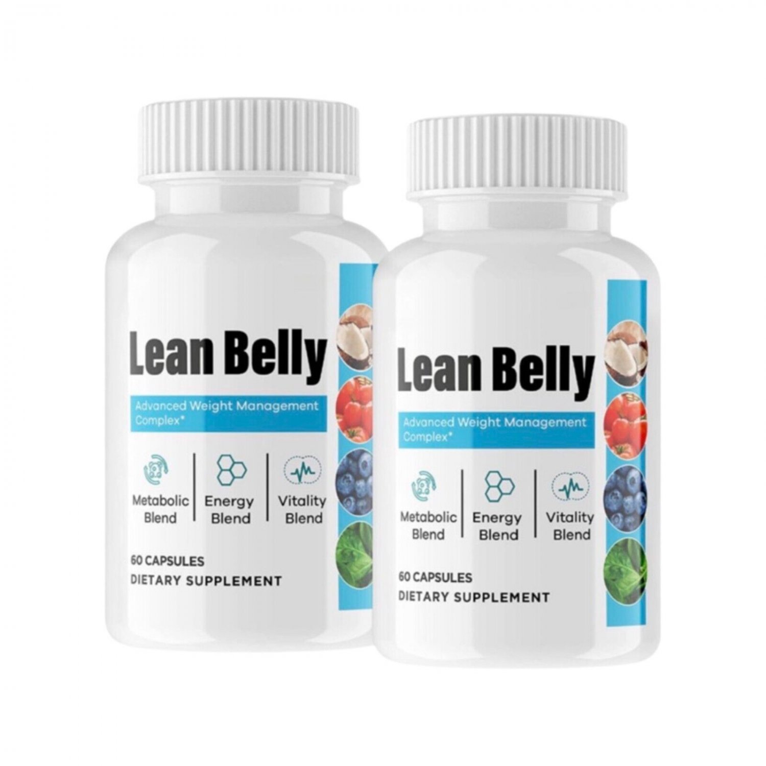 2 Pack Lean Belly Juice Weight Loss, Appetite Control Supplement - 120 Capsules