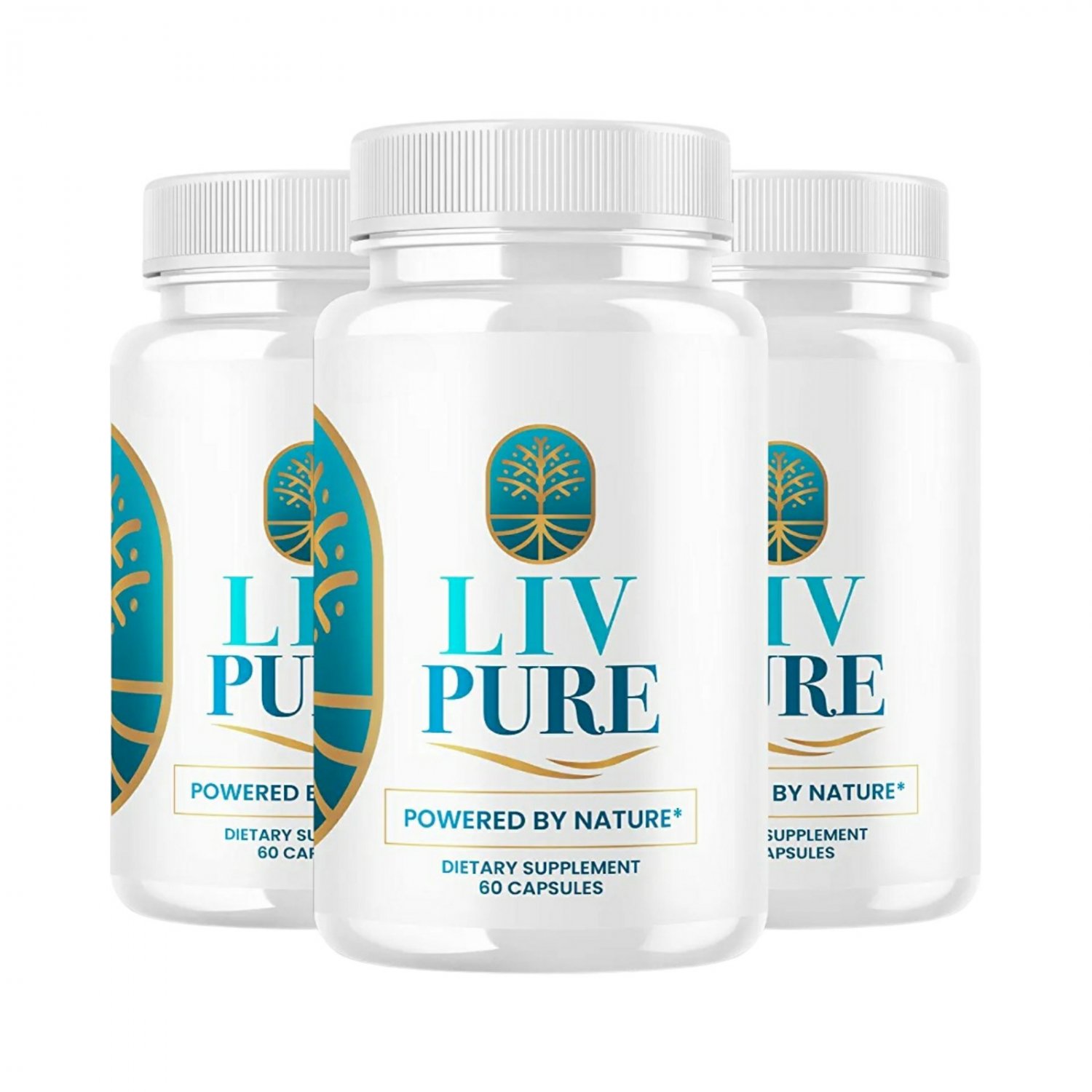 3 Pack Liv Pure Powered by Nature - Natural Support Supplement - 180 Capsules