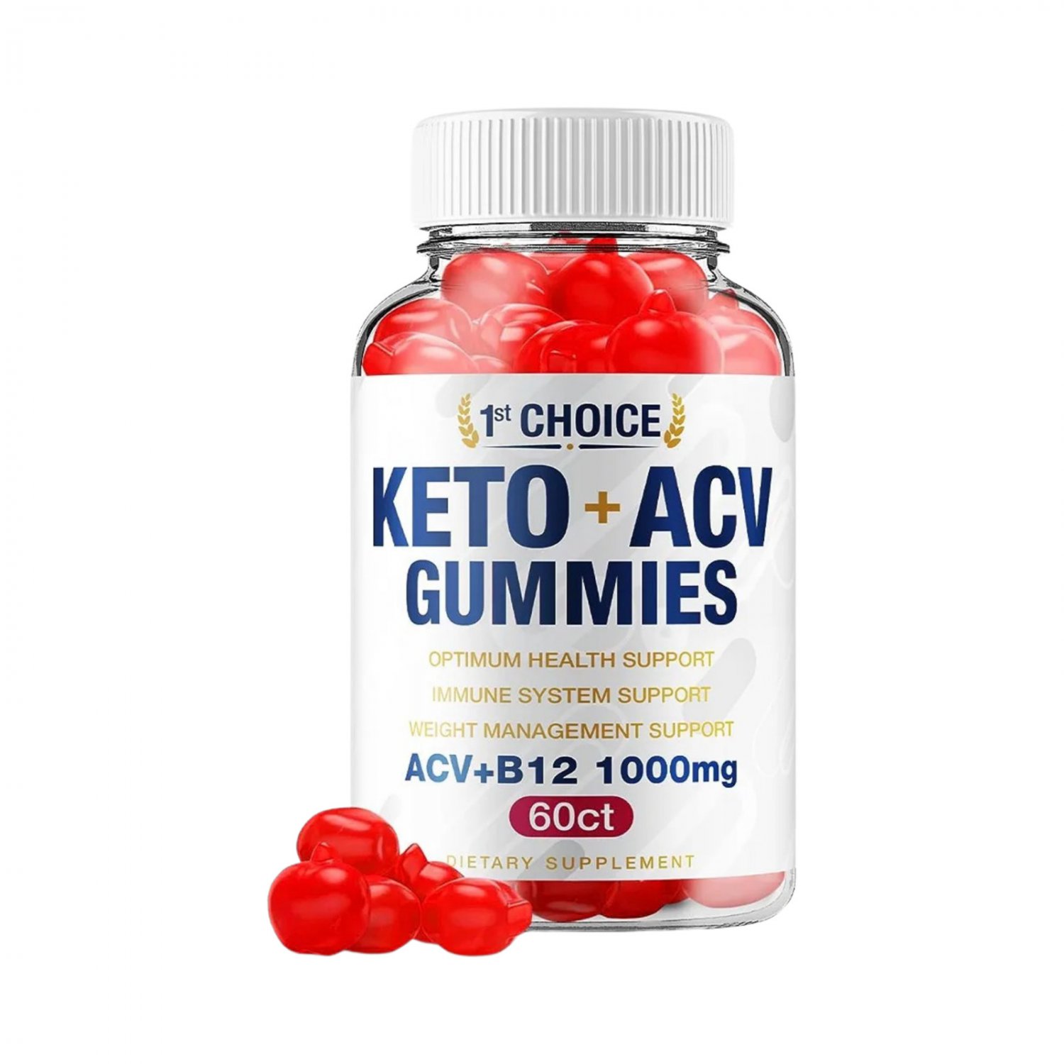1 Pack 1st Choice Keto ACV Gummies, 1st Choice for Weight Loss - 60 Gummies