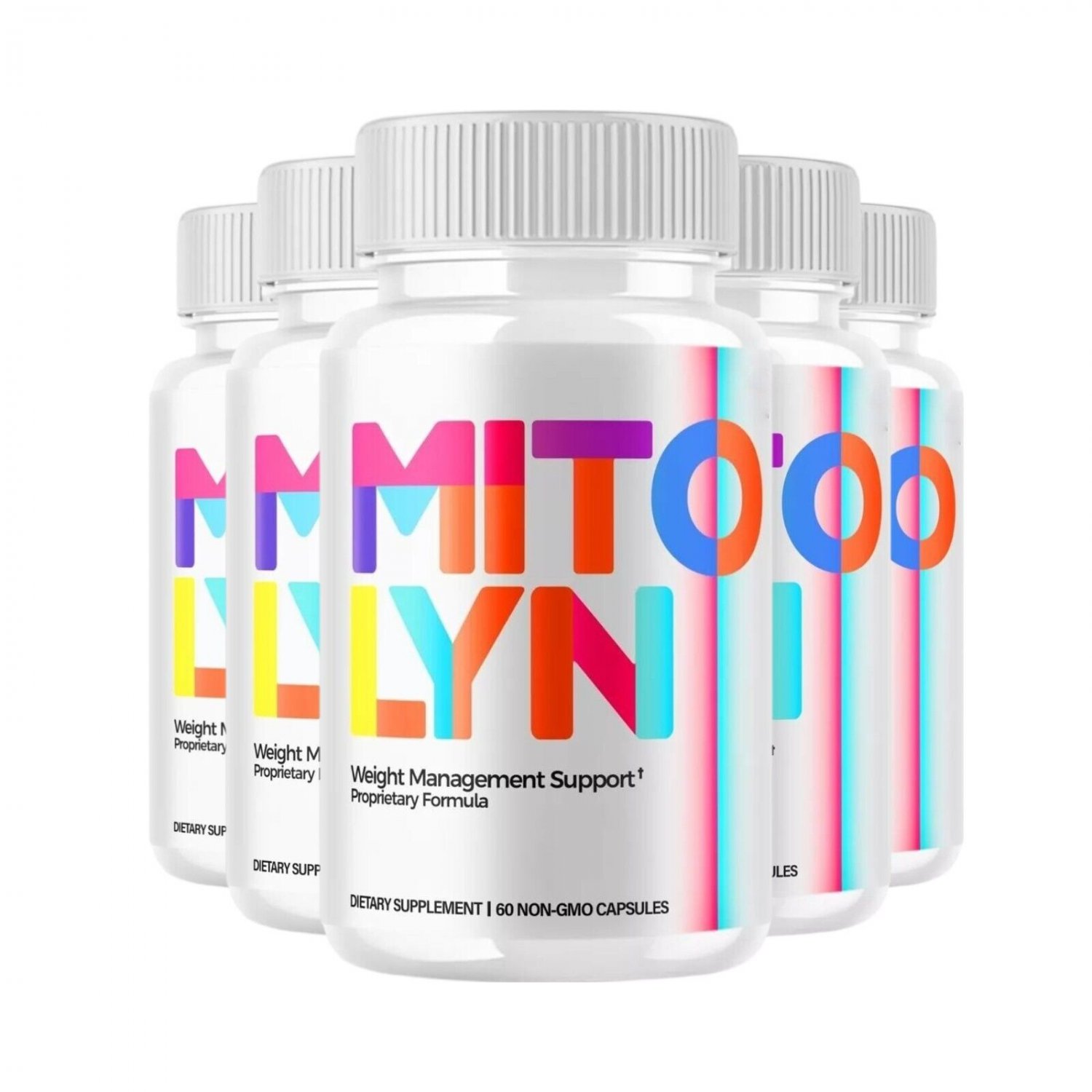 5 Pack Mitolyn Capsules, Advanced Weight Loss Support Supplement - 300 Capsules