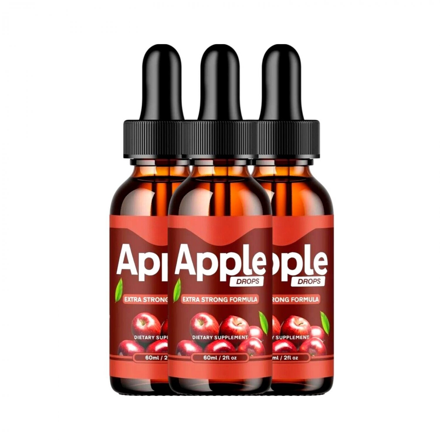 3 Pack Apple Drops - Extra Strong Formula AppleDrops Dietary Supplement