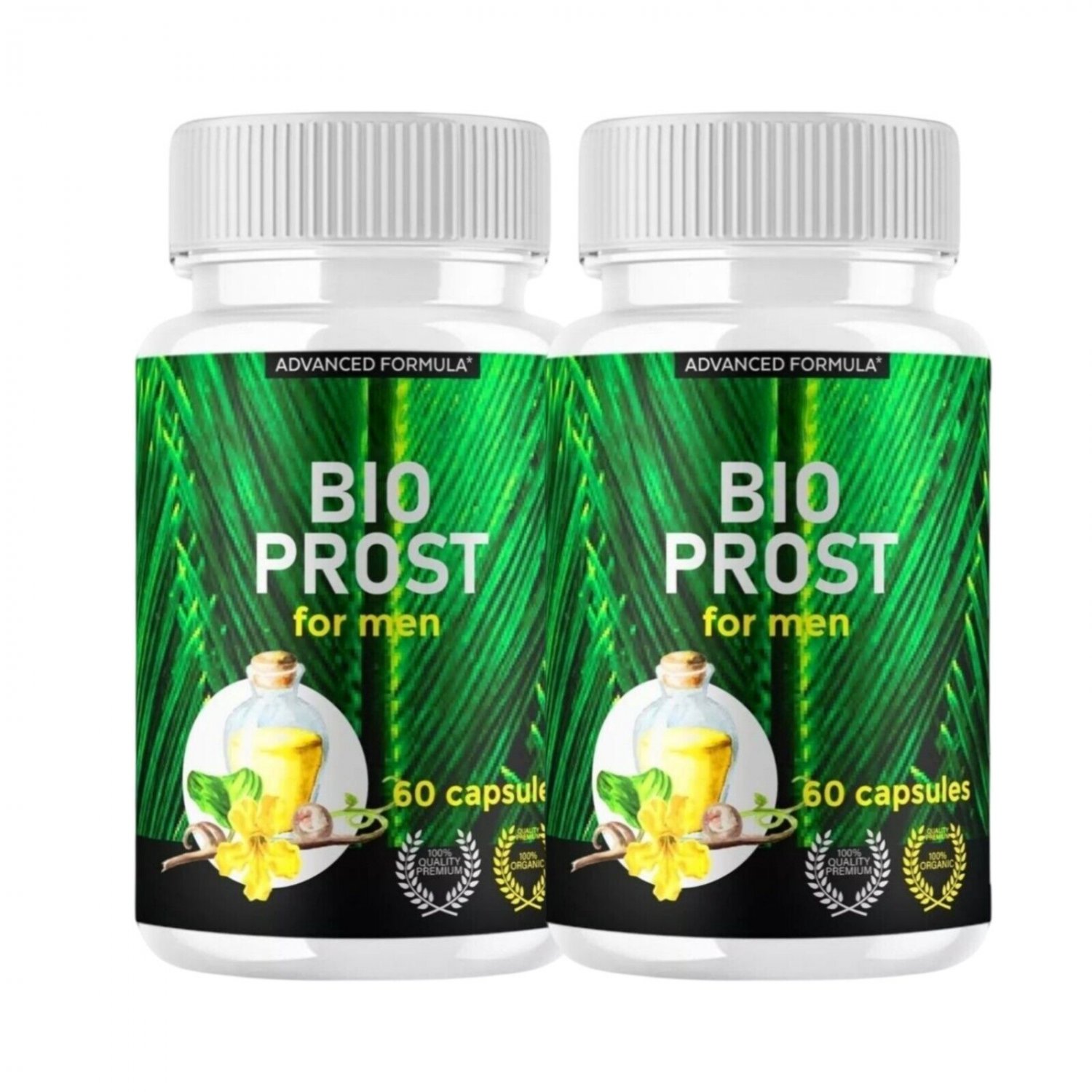 2 Pack Bio Prost Capsules - BioProst Supplement Maximum Strength - 120 Capsules
