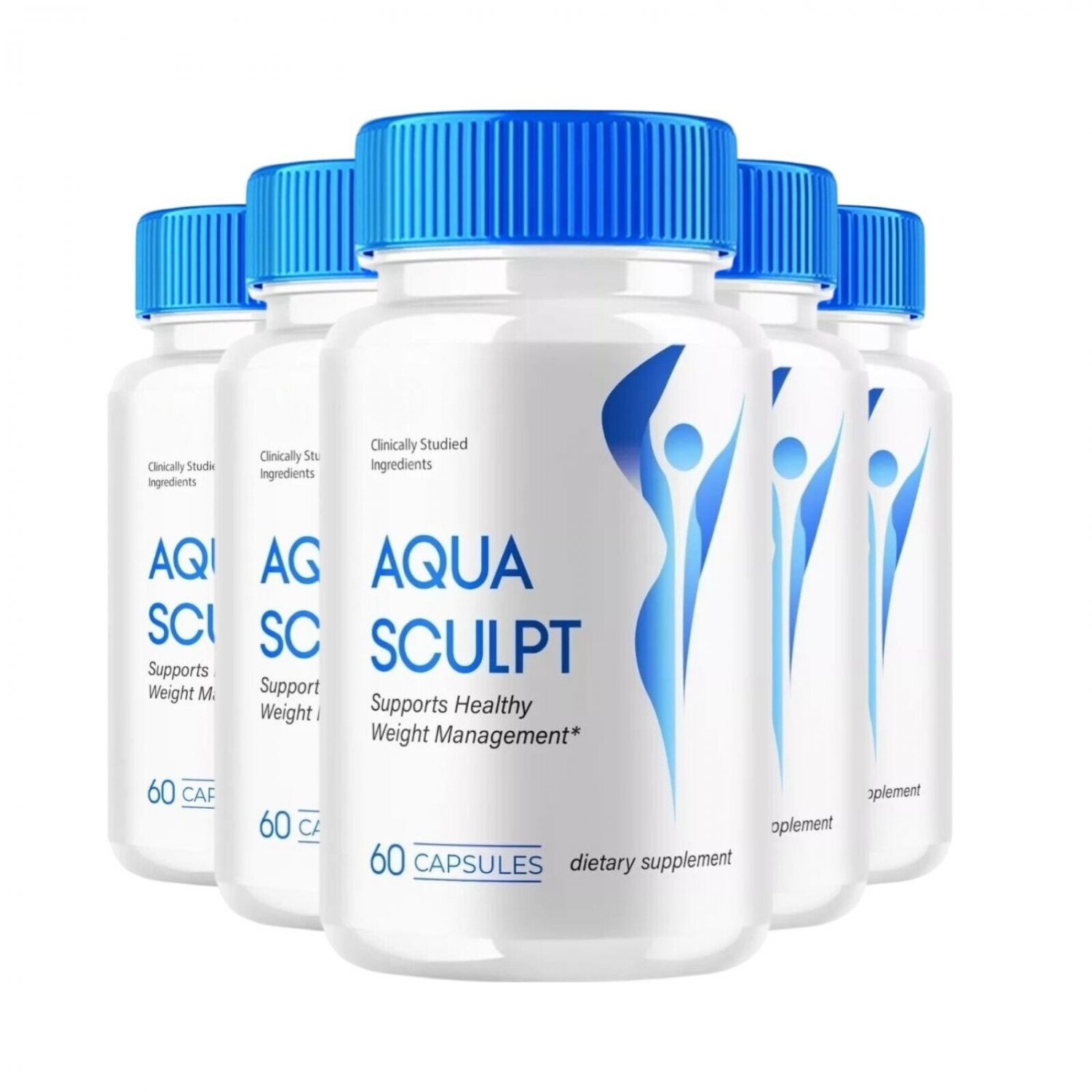 5 Pack Aqua Sculpt for Advanced Weight Loss Support AquaSculpt - 300 Capsules