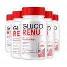 5 Pack Gluco Renu, Glyco Optimizer Blood Balance GlucoRenu Pills - 300 Capsules